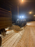За ночь с улиц города вывезли порядка 450 кубометров снега