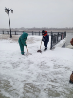 За ночь с улиц города вывезли порядка 450 кубометров снега