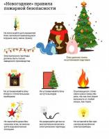 Правила пожарной безопасности в новогодние праздники