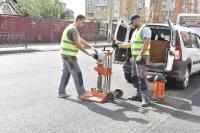 Толщину нового асфальта на Кирова проверила дорожная лаборатория