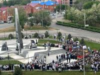 В областном центре открыли стелу «Астрахань – город трудовой доблести»