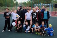 В Трусовском районе открыли новую спортплощадку