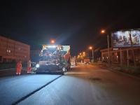 На ул. Б. Хмельницкого укладывают верхний слой асфальта