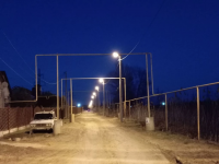 В переулке Казатумском проложили линию уличного освещения