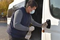 В Астрахани общественный транспорт дезинфицируют ежедневно