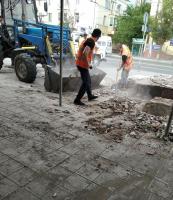 На улицах Бабаевского и Жилой демонтируют нелегальные гаражи