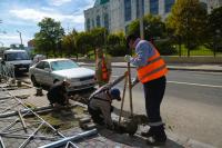 На улице Коммунистической установят километровое леерное ограждение 