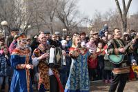 В Астрахани традиционным сожжением чучела завершилось празднование Широкой Масленицы