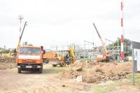 На муниципальном стадионе начались работы по обустройству игрового поля