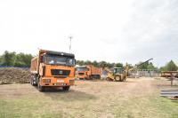 На муниципальном стадионе начались работы по обустройству игрового поля