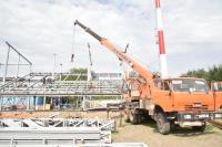 На муниципальном стадионе начались работы по обустройству игрового поля