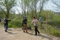 В сквере Строителей высадили три десятка деревьев