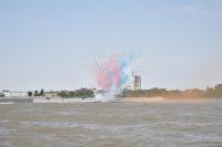 Морской парад в Санкт-Петербурге открыл корабль Каспийской флотилии