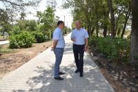 На Аллее Воинской славы завершено обустройство променада