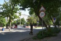 В Астрахани опиливают ветки для обеспечения видимости знаков у школ