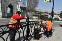 В Астрахани продолжается весеннее благоустройство