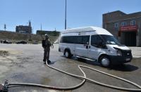 В Астрахани продолжается дезинфекция транспорта