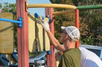 Сквер Ветеранов Советского района городские власти будут обслуживать совместно с управляющей компанией