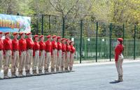 В Астрахани прошёл конкурс-смотр строя и песни среди школьников