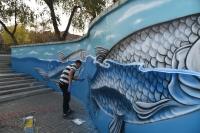 На откосе у Моста влюбленных  —  новая картина