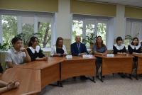 Олег Полумордвинов провел открытый урок «Разговор о важном»