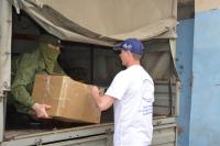 Очередные машины с гуманитарной помощью отправились в зону СВО