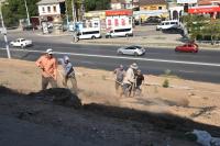 Городские власти преображают откосы астраханского Кремля