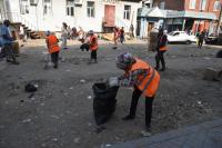 На Больших Исадах ликвидируют стихийный рынок