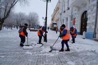 С улиц и из парков Астрахани с начала недели вывезли около 1,9 тысячи кубометров снега