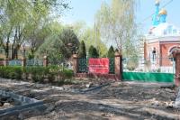 В Астрахани ремонтируют дороги к храму и монастырю