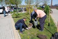 В сквере Журналистов прошел субботник