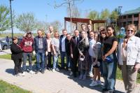 В сквере Журналистов прошел субботник