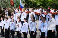 Трусовчане отметили приближающийся День Победы митингом и концертом