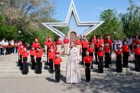 Трусовчане отметили приближающийся День Победы митингом и концертом