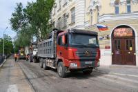 На улице Шелгунова идут дорожные работы