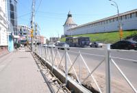 В Астрахани дорогу к Лебединому озеру ремонтируют по нацпроекту 