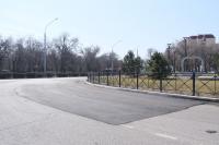 На улице Адмирала Нахимова и Савушкина провели ямочный ремонт 