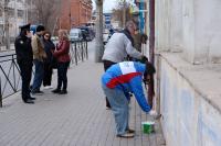 С начала года в Астрахани ликвидировали свыше 650 надписей наркотического содержания