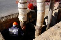 На улице Адмирала Нахимова завершается ремонт тепловых сетей