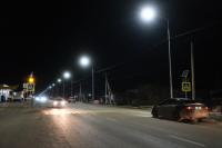 На улице 1-й Виноградной заработало освещение