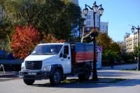 В Астрахани из парков и скверов на зиму убирают вазоны с цветами