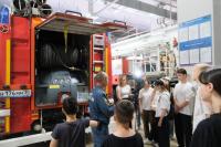 Городские школьники побывали в специализированной пожарно-спасательной части 