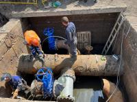 Работы на сетях водопровода завершены досрочно