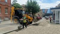 На улице Костина отремонтировали тротуар