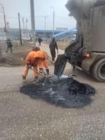 В Астрахани отремонтировали полтысячи квадратных метров дорог