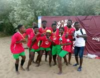 В Астрахани прошел турнир по пляжному футболу