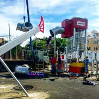 Монтаж игровых элементов.