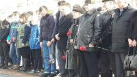 Возложение венков к мемориалам Воинской славы в Трусовском районе.
