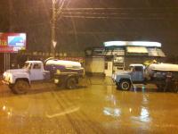 Откачка дождевых вод на территории Трусовского района.