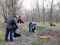 Фото отчет о проведении субботника на территории Трусовского района.
